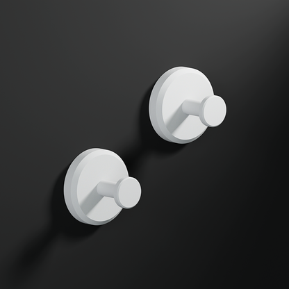 No-Drill Hooks White