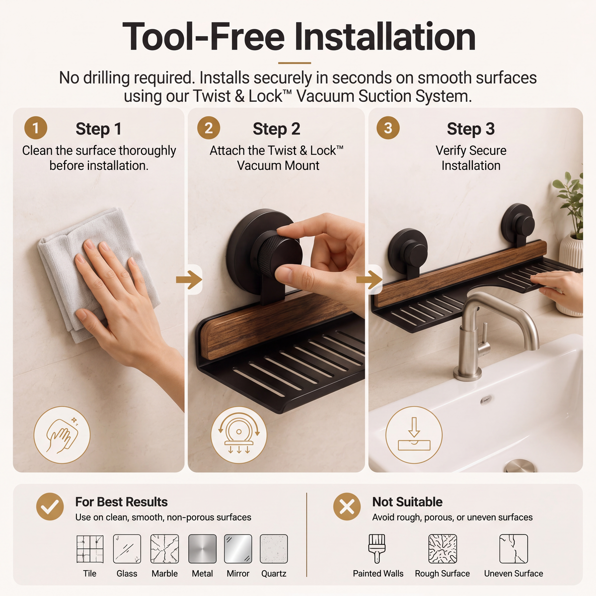 ROHA NOIR SINK ORGANIZER