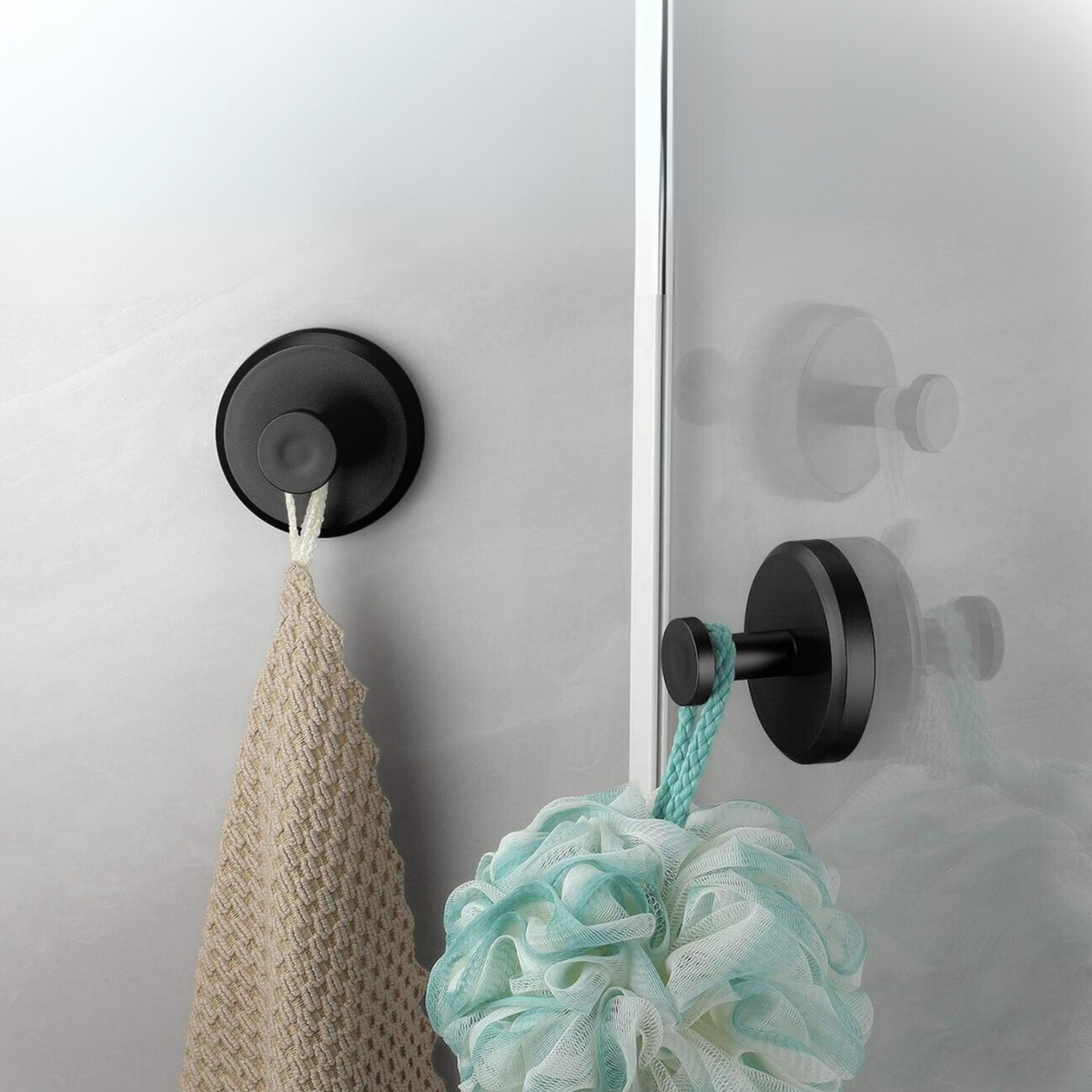 ROHA Suction Hooks Black