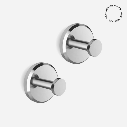 No-Drill Hooks Chrome